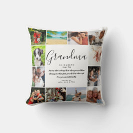 Cojín Decorativo Collage de fotos 12 de guión moderno
