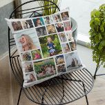 Cojín Decorativo Collage de fotos 24 personalizado<br><div class="desc">La exclusiva almohada de 24 collage de fotos es el regalo perfecto para todos,  con 24 de tus fotografías favoritas. El regalo perfecto para cualquier ocasión o celebración.</div>