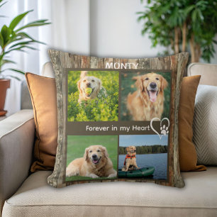 Cojín Decorativo Collage de fotos conmemorativo de Mascota ruso per
