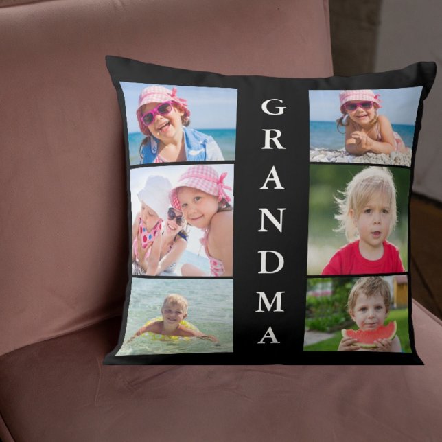 Cojín Decorativo Collage de fotos de la abuela (Subido por el creador)