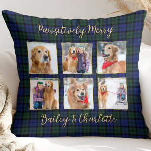 Cojín Decorativo Collage de fotos de perro 6 Personalizado de vacac