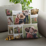 Cojín Decorativo Collage de fotos familiar personalizado<br><div class="desc">Cojín decorativo de Collage de fotos familiar personalizado</div>
