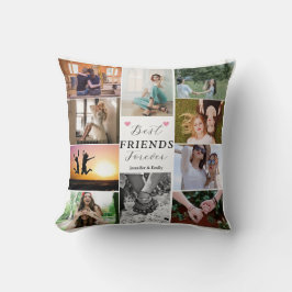 Cojín Decorativo Collage de fotos Modern Best Friends Forver 10