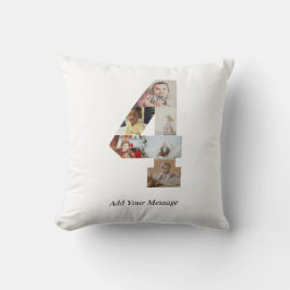 Cojín Decorativo Collage de fotos negro y blanco número 4