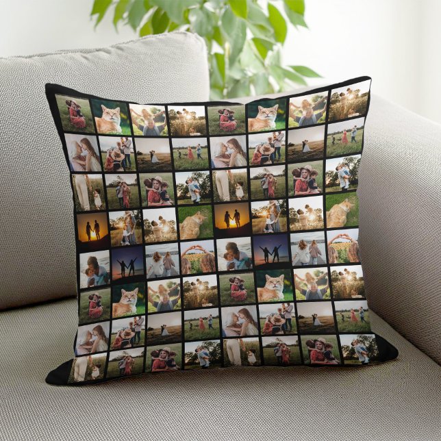 Cojín Decorativo Collage de fotos personalizado (Subido por el creador)