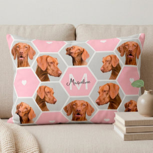 Cojín Decorativo Collage de fotos personalizado de mamá de perro 10