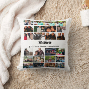 Cojín Decorativo Collage de fotos personalizado Mejor Amigos Para H