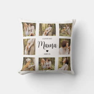 Cojín Decorativo Collage de fotos personalizado Pillow para mamá pe