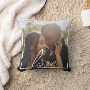 Cojín Decorativo Collage de fotos y texto personalizado