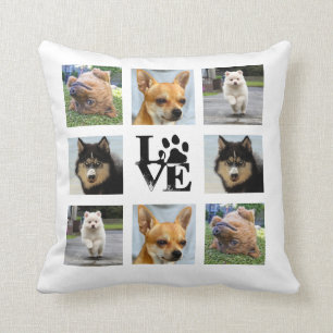Cojín Decorativo Collage de instagram de foto de Perro 8