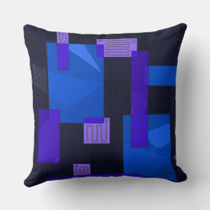 Cojín Decorativo Collage egipcio Maz - Lilac azul índigo