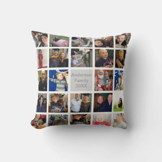 Cojín Decorativo Collage moderno de Instagram tus fotos