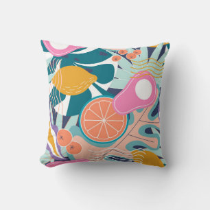 Cojín Decorativo Collage moderno y floral sin costuras. sexo modern