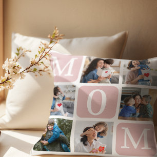 Cojín Decorativo Collage of photos of children, Gift for Mom