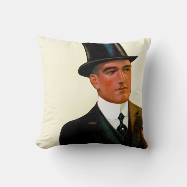 Cojín Decorativo Collares y esposas de Camisetas de caballeros (Anverso)