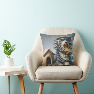 Cojín Decorativo Collie con barba con Sandcastle Doghouse