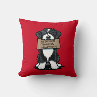 Cojín Decorativo Collie De Cabeza Con Hoodie De Rótulo