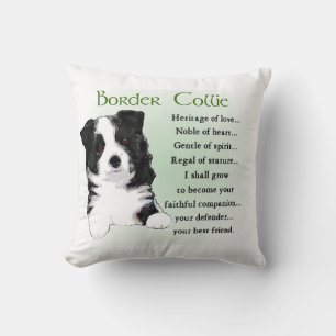 Cojín Decorativo Collie Puppy de borde