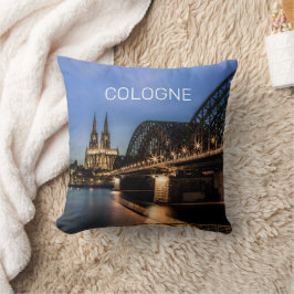 Cojín Decorativo Cologne Cityscape Alemania Dom Noche Souvenir