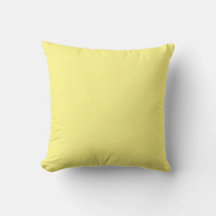 Cojín Decorativo Color amarillo claro FFF888 con opción Añadir un n