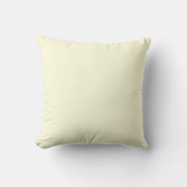 Cojín Decorativo Color Amarillo Claro Sólido Liso