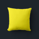 Cojín Decorativo Color amarillo sencillo y sólido<br><div class="desc">Cojín decorativo de color amarillo sencillo y sólido</div>