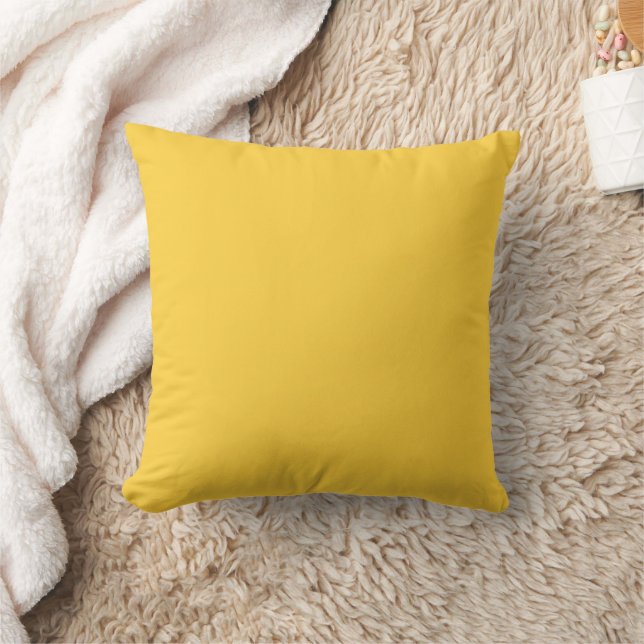 Cojín Decorativo Color Amarillo Suave (Manta)