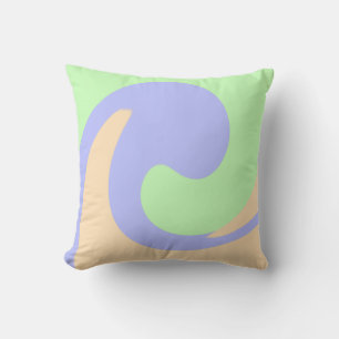 Cojín Decorativo Color azul verde oscuro líquido mármol boho patrón