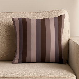 Cojín Decorativo Color Berenjena Rayas Atemporales