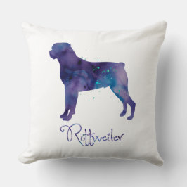 Cojín Decorativo Color de agua de Rottweiler