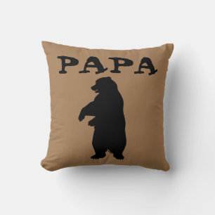 COJÍN DECORATIVO COLOR DE DECORACIÓN DE CABINA DE PAPA GRIZZLY DAD