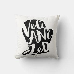 Cojín Decorativo Color de fondo del Personalizado vegano veganizado