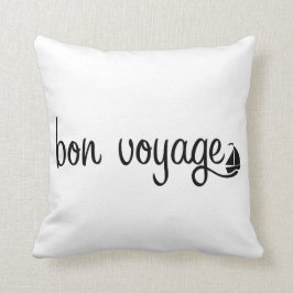 Cojín Decorativo Color de fondo del personalizar del BUEN VIAJE