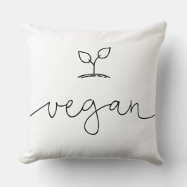 Cojín Decorativo Color de fondo vegan minimalista Personalizado