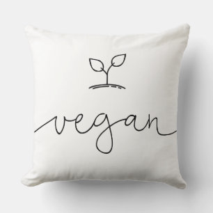 Cojín Decorativo Color de fondo vegan minimalista Personalizado