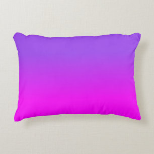 Cojín Decorativo Color de la sombra de color Neon Purple y Hot Pink