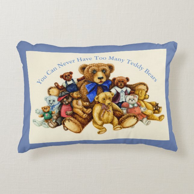Cojín Decorativo COLOR DE OSO TEDDY ABRAZOS ACENTES PILLOW *Persona (Anverso)