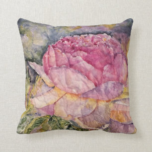 Cojín decorativo color de rosa rosado de la