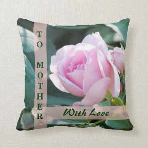 Cojín Decorativo Color de rosa rosado delicado