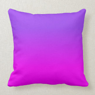 Cojín Decorativo Color de tono Neon-Púrpura y Ombre Caliente Sc
