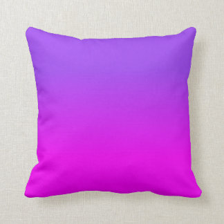 Cojín Decorativo Color de tono Neon-Púrpura y Ombre Caliente Sc