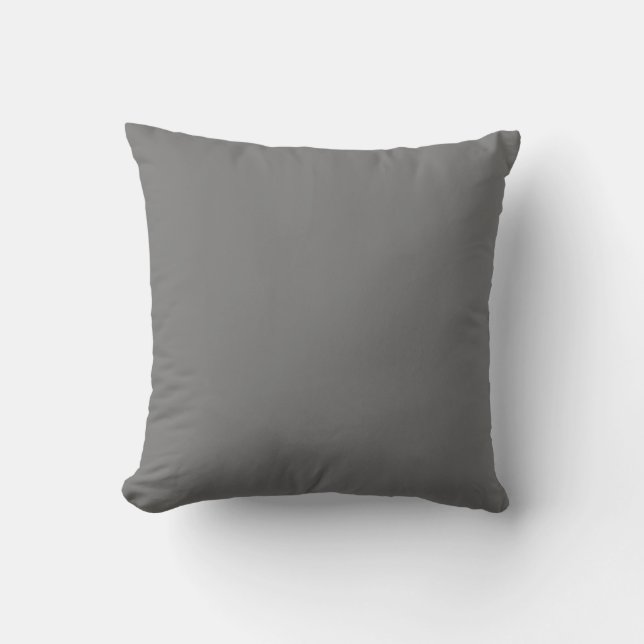 Cojín Decorativo Color del bloque gris (Anverso)