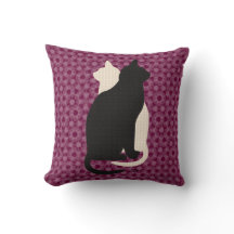 Color del color Negro Gato Blanco Duo Yang Style