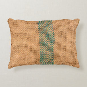 Cojín Decorativo Color marrón del paño de chaqueta natural texturad