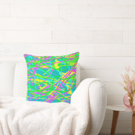 Cojín Decorativo Color Mis sueños Scribble Patrón Artesanía expresi