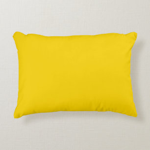 Cojín Decorativo Color moderno amarillo llano sólido