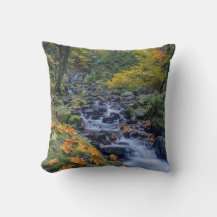Cojín Decorativo Color otoñal a lo largo de las cataratas de Starva