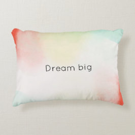 Cojín Decorativo Color rojo amarillo de los dedos de Rubor