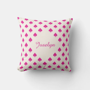 Cojín Decorativo Color rosado del patrón de arco de espadas con Mod