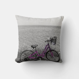 Cojín Decorativo Color selectivo de la bicicleta de la isla de Mack